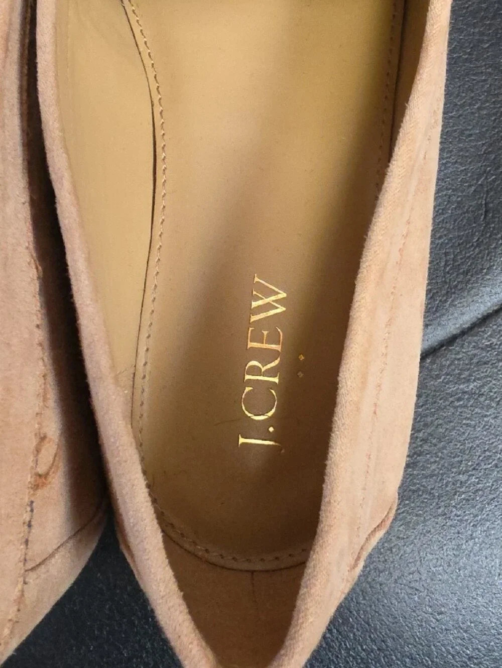 J. Crew Women's Camel Suede Knot Loafers